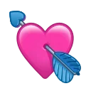 Hearts emoji 💘