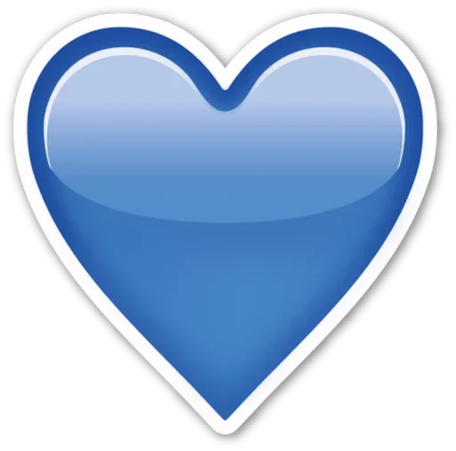 Hearts ਦਿਲ emoji 💙