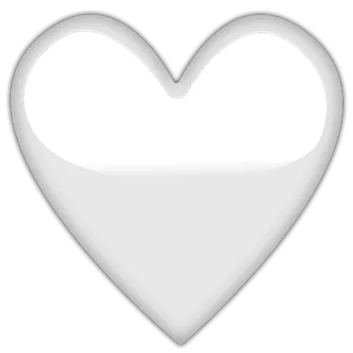 Hearts ਦਿਲ emoji 🤍