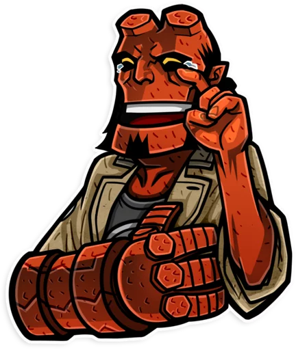 Telegram stickers Hellboy