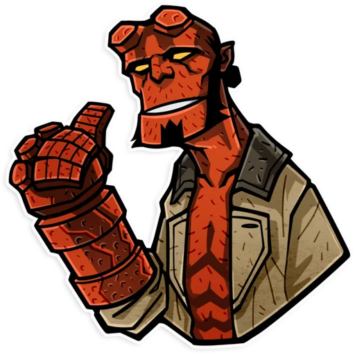 Hellboy sticker 👍