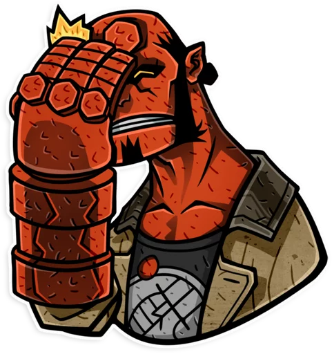 Hellboy emoji 🤦‍♂️