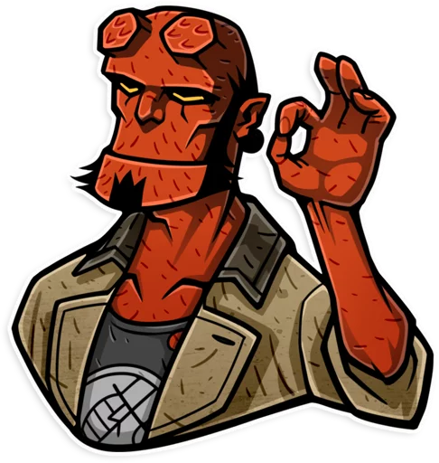 Hellboy emoji 👌