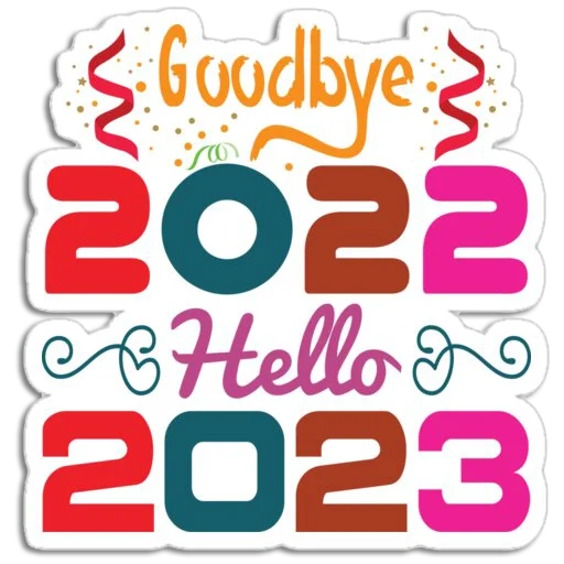 Стикер Telegram «Hello 2023» 👋