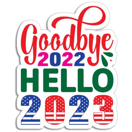 Hello 2023 sticker 👋