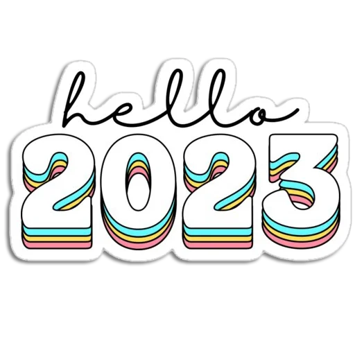 Стікер Hello 2023 👋