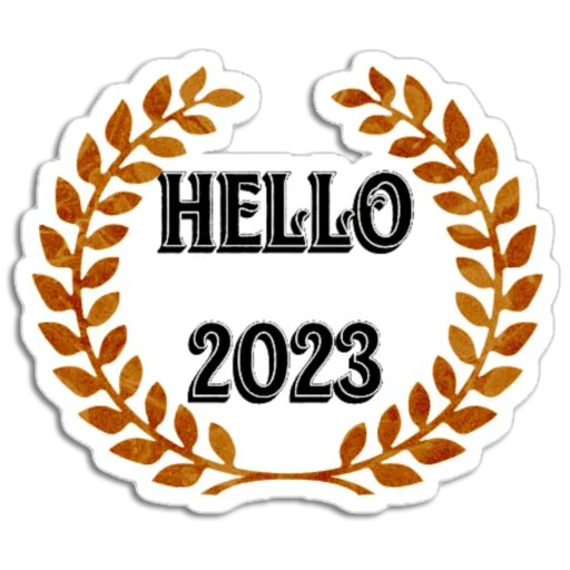Hello 2023 stiker 👋