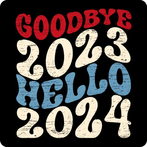 Эмодзи Hello 2024  👋