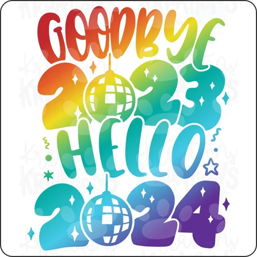 Hello 2024  sticker 👋
