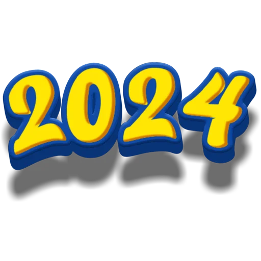 Стикер Hello 2024  🗓