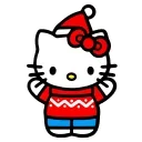 Kitty Xmas stiker 😊