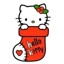 Kitty Xmas stiker 😘
