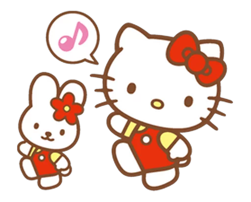 Емодзі Hello Kitty 🎼