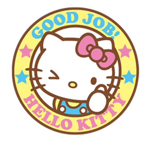 Емодзі Hello Kitty 👷