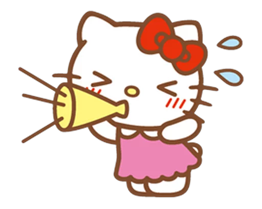 Емодзі Hello Kitty 📢