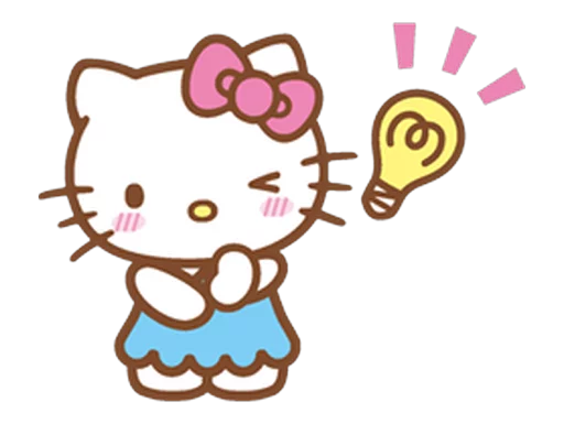 Стікер Telegram «Hello Kitty» 💡