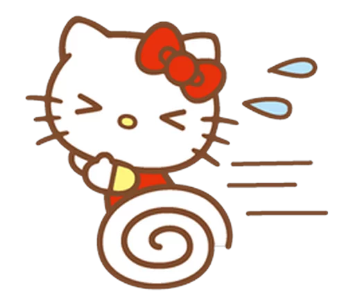 Стікер Telegram «Hello Kitty» 🏃