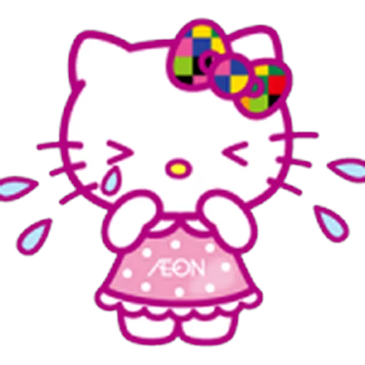 Емодзі Hello Kitty 😭