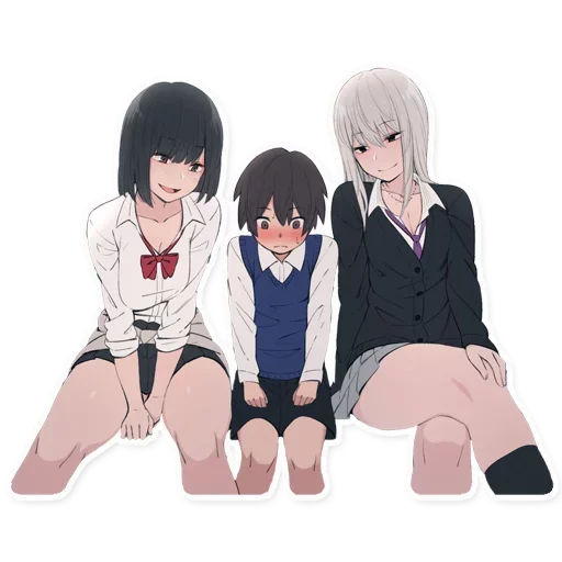 Hentai sticker 👩‍👩‍👦