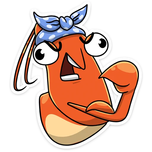 Telegram Sticker «Shrimp» ?