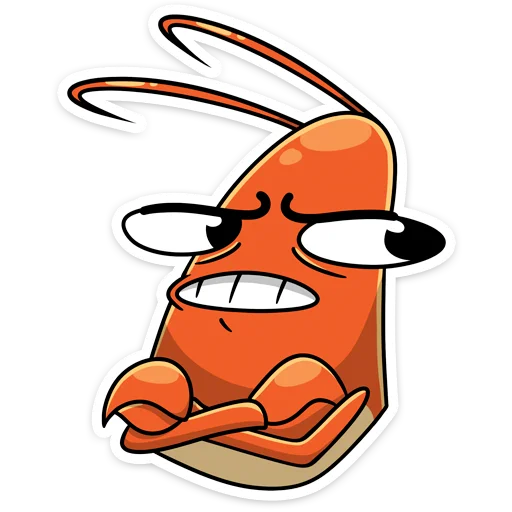 Shrimp emoji 😬