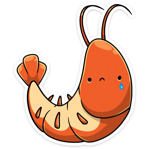 Shrimp emoji 😢