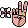 Telegram emoji «Hippie» ✌️