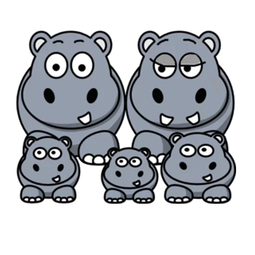 Hippo Pack  sticker 😌