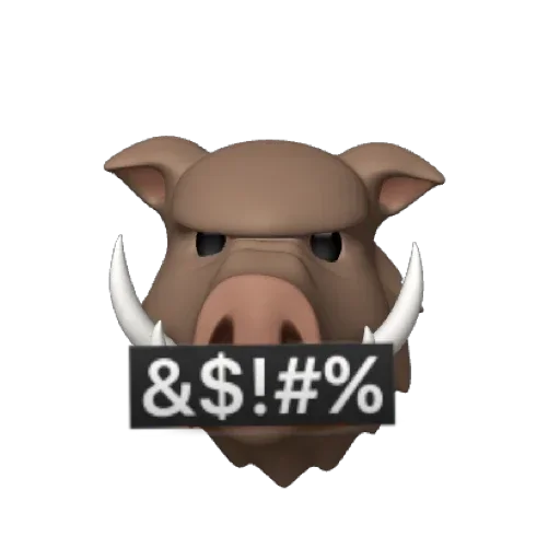 Стикер Telegram «Hogs» 🐗