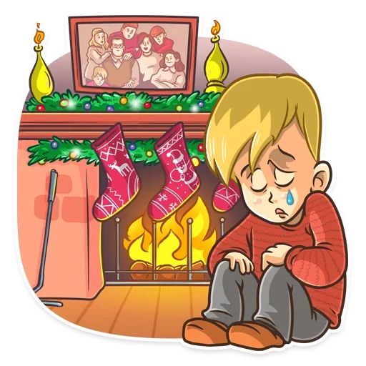 Home Alone Anime emoji 😥