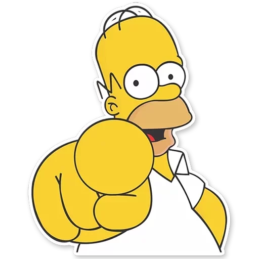 Homer Simpson sticker 👆