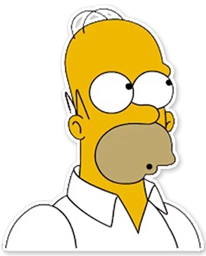 Стикер Telegram «Homer Simpson» 😗