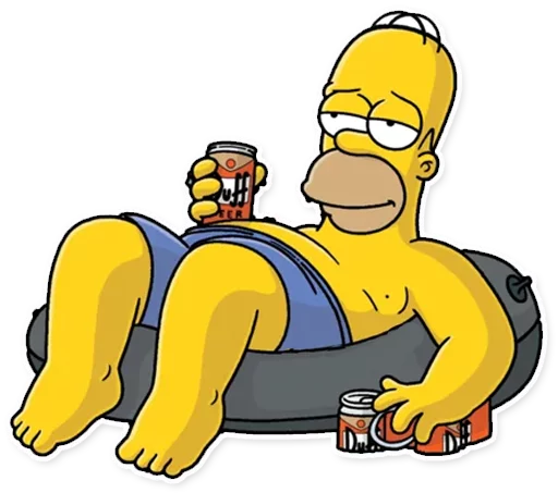 Стікер Telegram «Homer Simpson» 