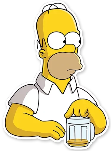 Стикер Homer Simpson 🍺