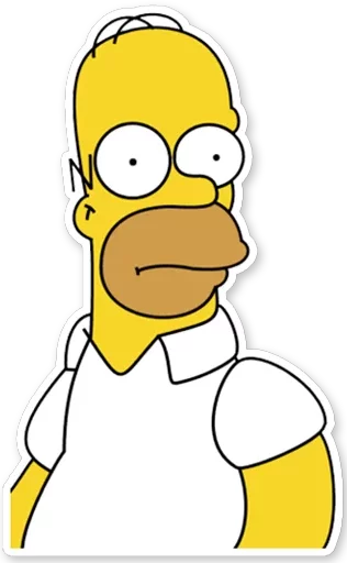 Стикер Telegram «Homer Simpson» 