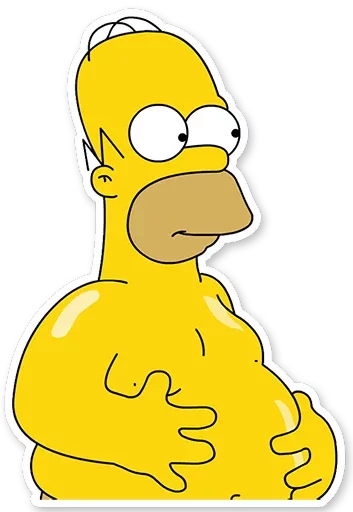 Homer Simpson stiker 🍔