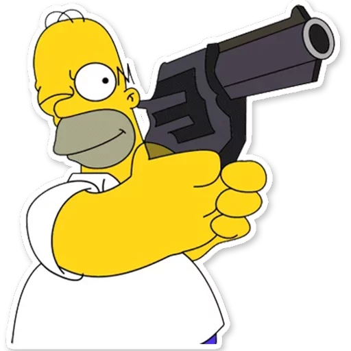Стикер Homer Simpson 🔫