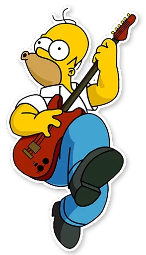 Homer Simpson sticker 🎸