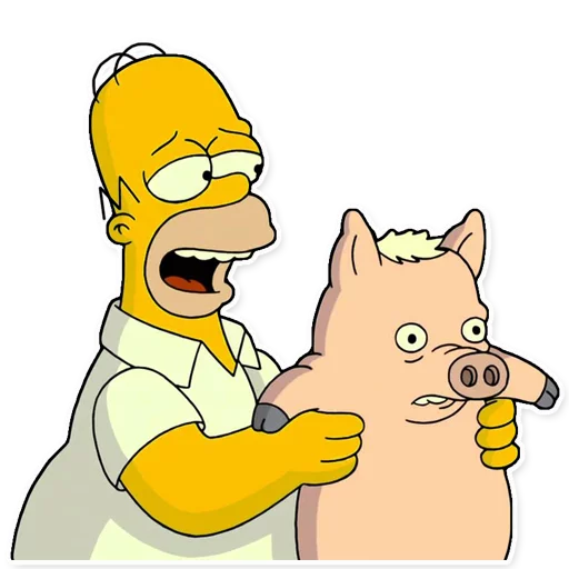 Telegram stiker «Homer Simpson» 🐷