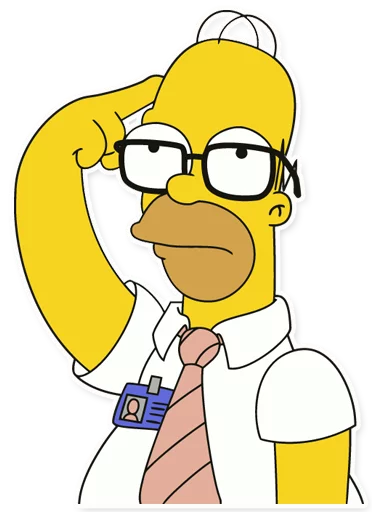 Telegram Sticker «Homer Simpson» 