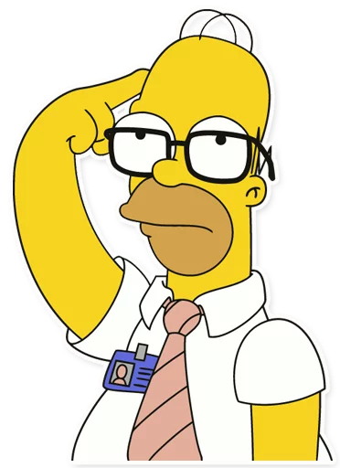 Homer Simpson sticker 💭