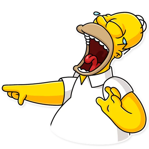 Telegram stickers Homer Simpson