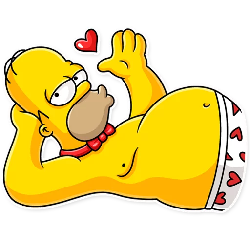 Homer Simpson sticker 😘