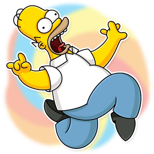 Telegram stiker «Homer Simpson» 