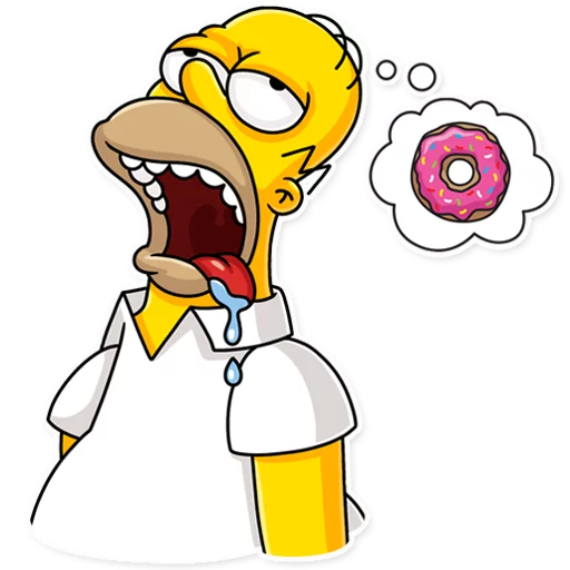 Homer Simpson sticker 🤤