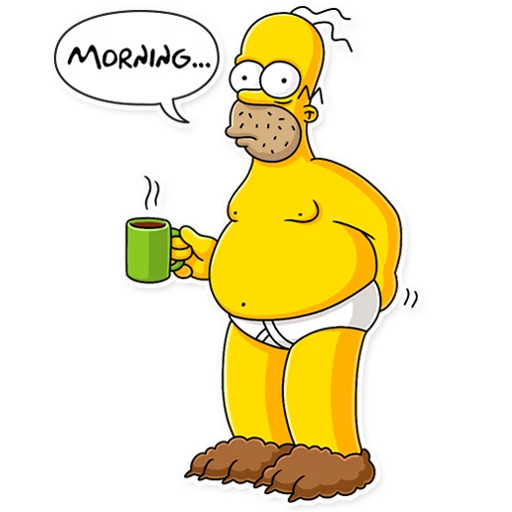 Homer Simpson sticker 😐