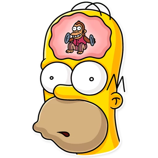 Homer Simpson sticker 😯