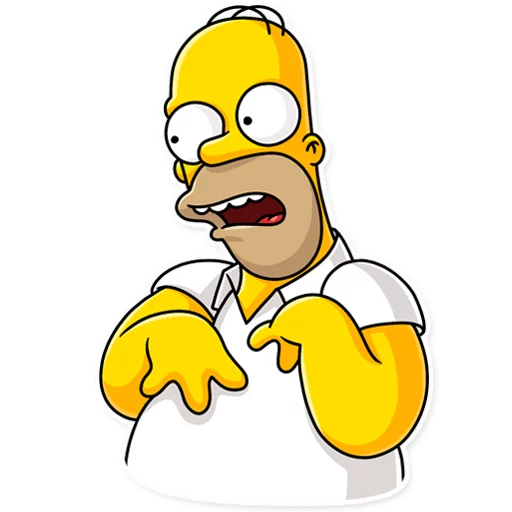 Стикер Telegram «Homer Simpson» 