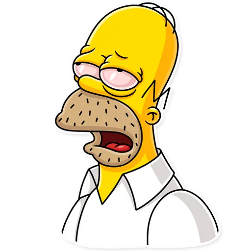 Homer Simpson sticker 😩