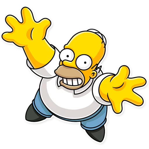 Стікер Telegram «Homer Simpson» 